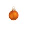 Whitehurst Matte Finish Glass Christmas Ball Ornaments - 2.75" (70mm) - Pumpkin Orange - 12ct